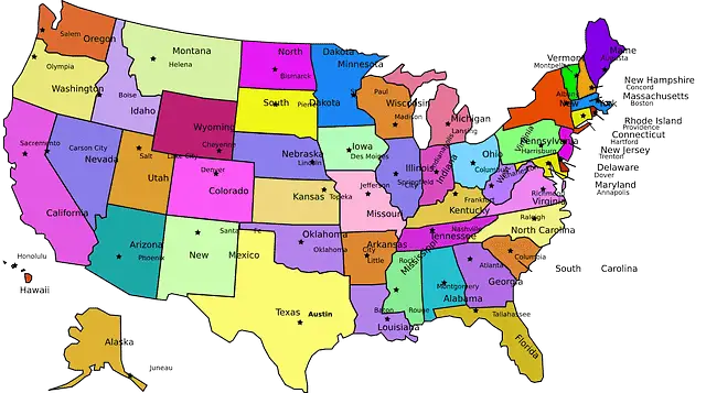 Map-Of-United-States-Labeled-With-States-Name